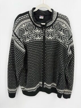 Icewear Iceland Full Zip Wool blend Sweater-Men’s XXL black white